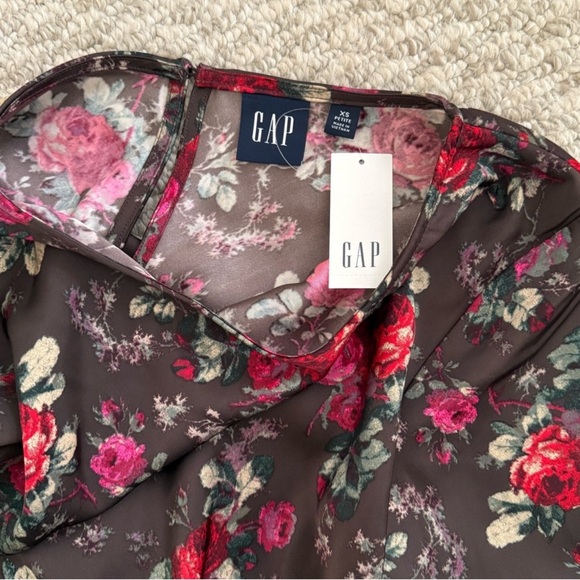 Gap Brown Floral Wide Sleeve Dress - Picture 4 of 6